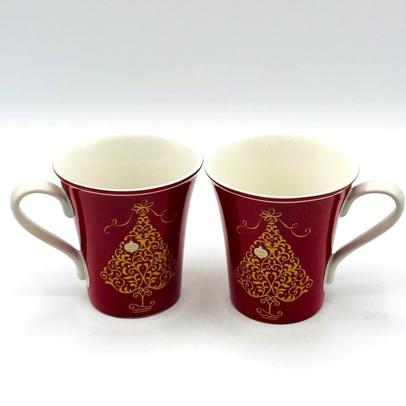 222 Fifth Golden Tree set of 2 Christmas mugs/ cups. - Picture 9 of 9
